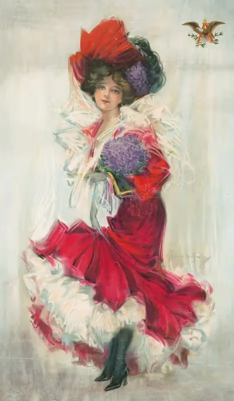Оперная девушка by Аноним, 1908 — digital art print download