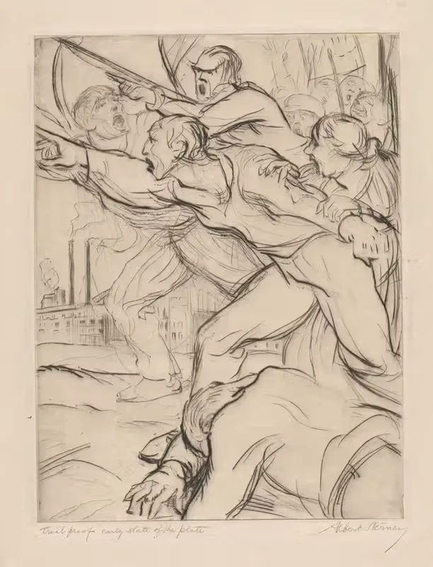 Бунт by Альберт Штернер, 1934 — digital art print download