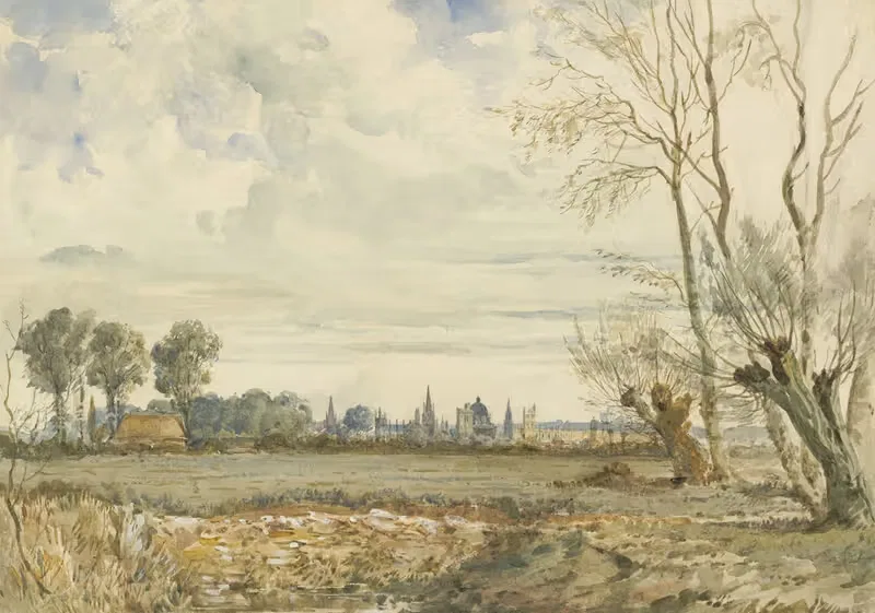 Meadows with a Distant View of Oxford — Thomas Shotter Boys