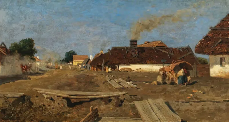 A Village Road in Szolnok — Tina Blau