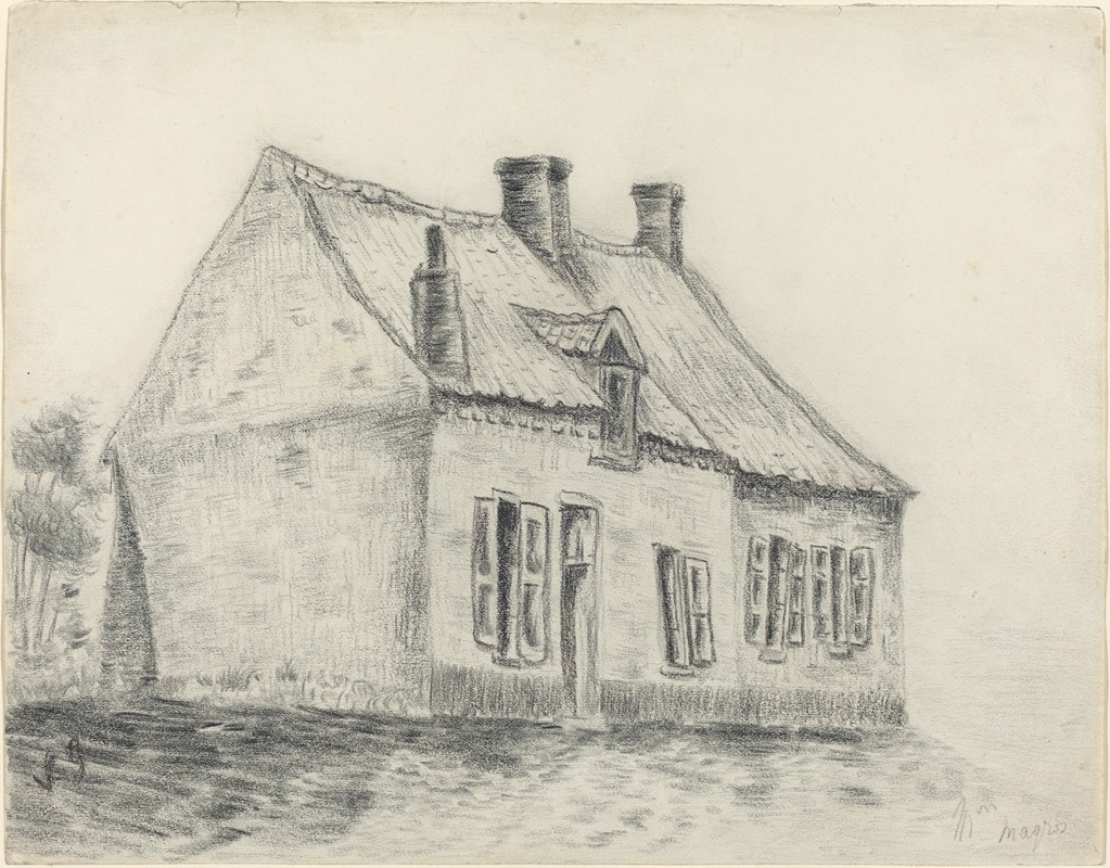 The Magrot House, Cuesmes by Винсент ван Гог — digital art print download