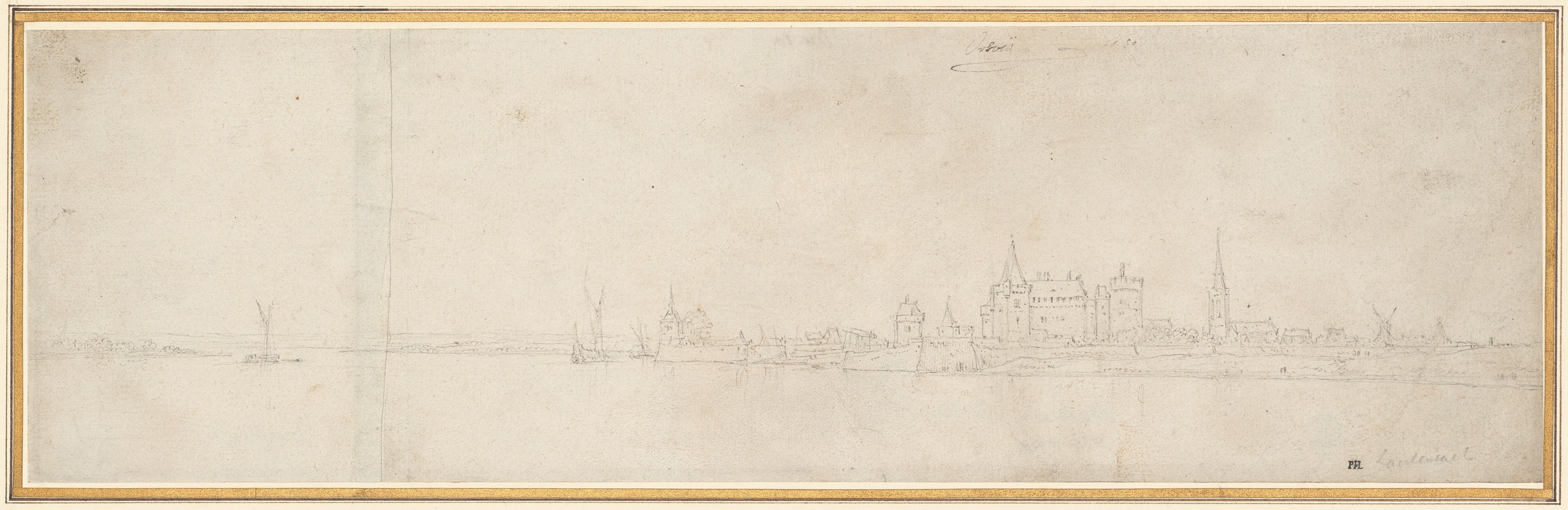View of Orsoy by Венцеслав Голлар, 1650 — digital art print download