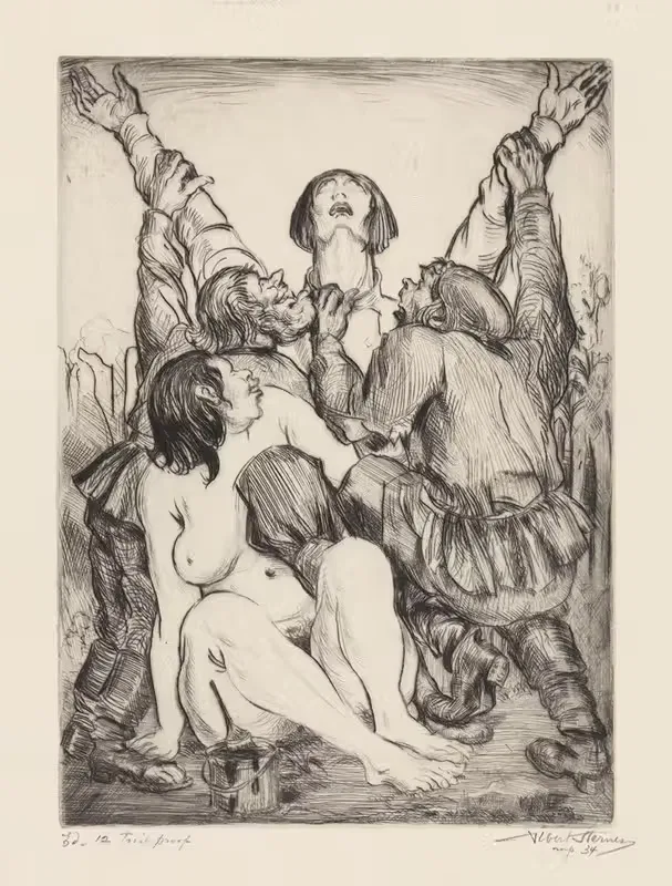 Небесно-голубая жизнь by Альберт Штернер, 1934 — digital art print download