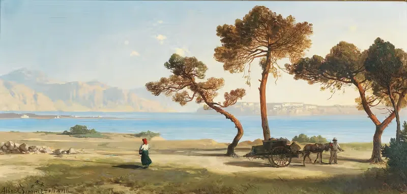 Italian Scene by Albert Zimmermann — digital art print download