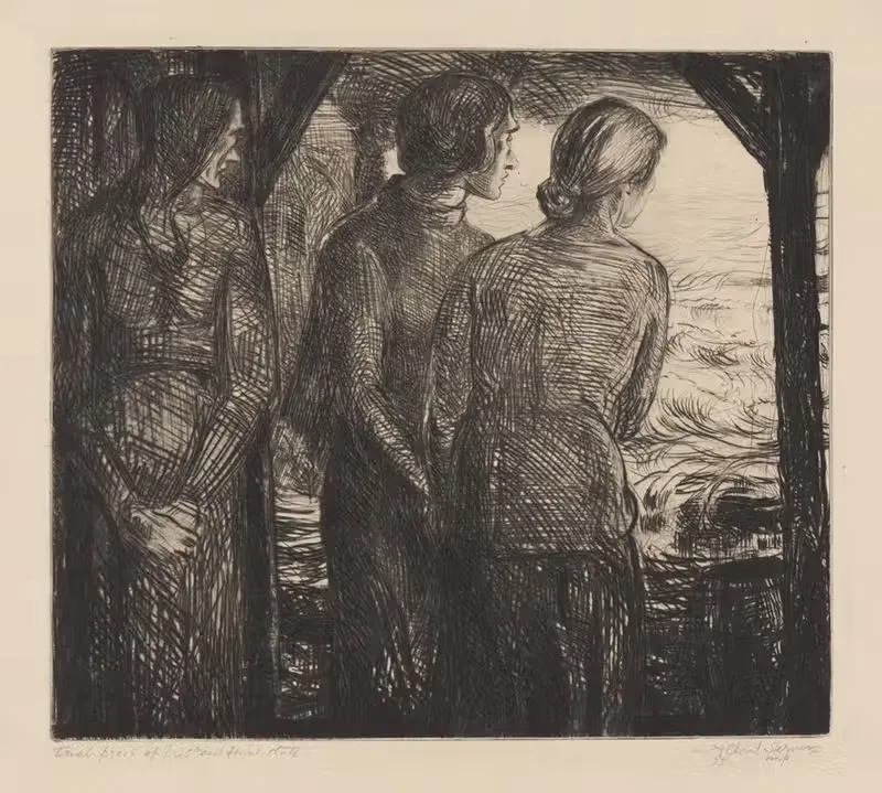 Наблюдатели by Альберт Штернер, 1933 — digital art print download