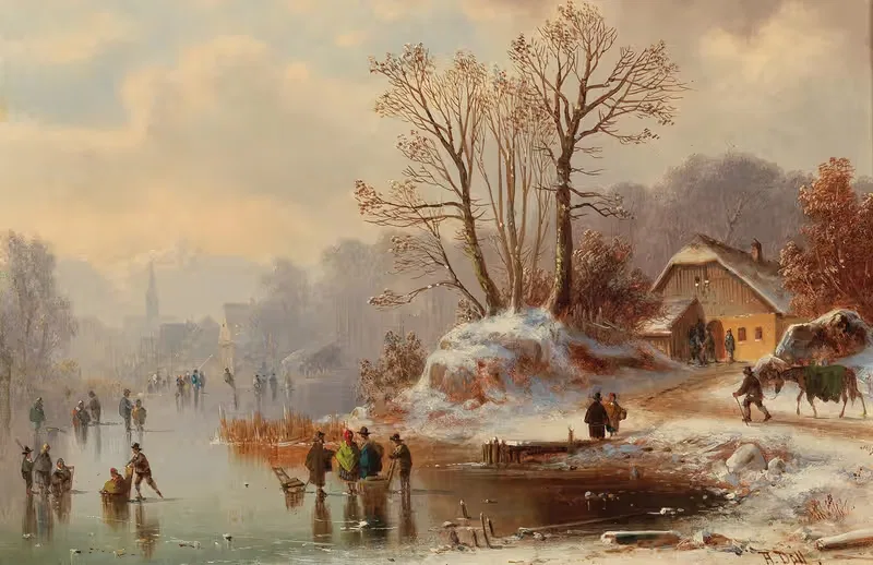 Scene near Uffing on the Staffelsee — Anton Doll