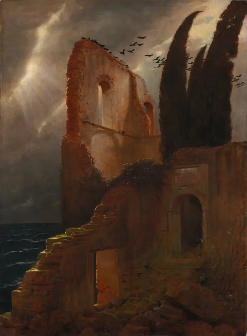 Руины у моря by Арнольд Бёклин, 1881 — digital art print download
