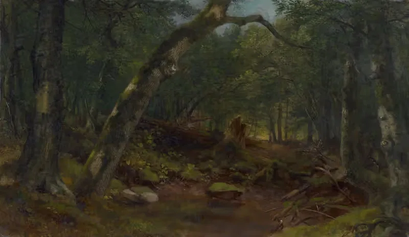 Переулок художников после дождя by Эшер Браун Дюран, 1864 — digital art print download