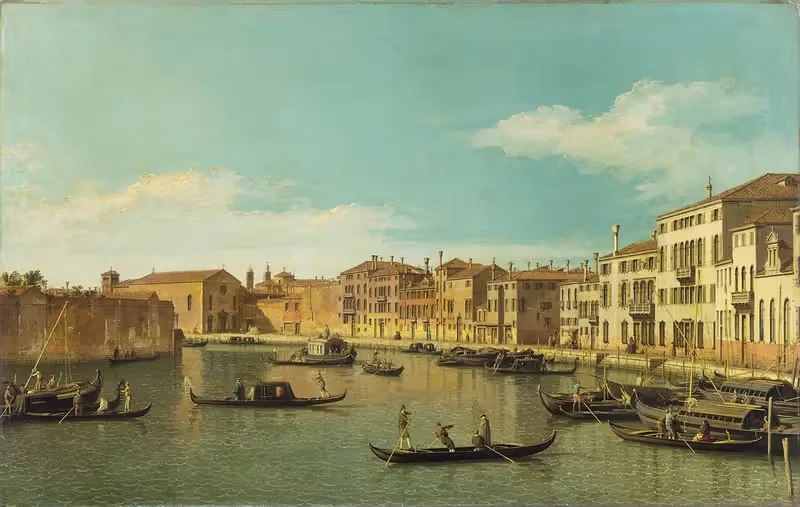 Venice, the Canale di Santa Chiara — Canaletto