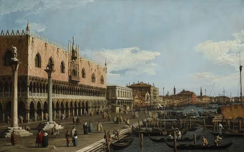 Venice, the Riva degli Schiavoni — Canaletto