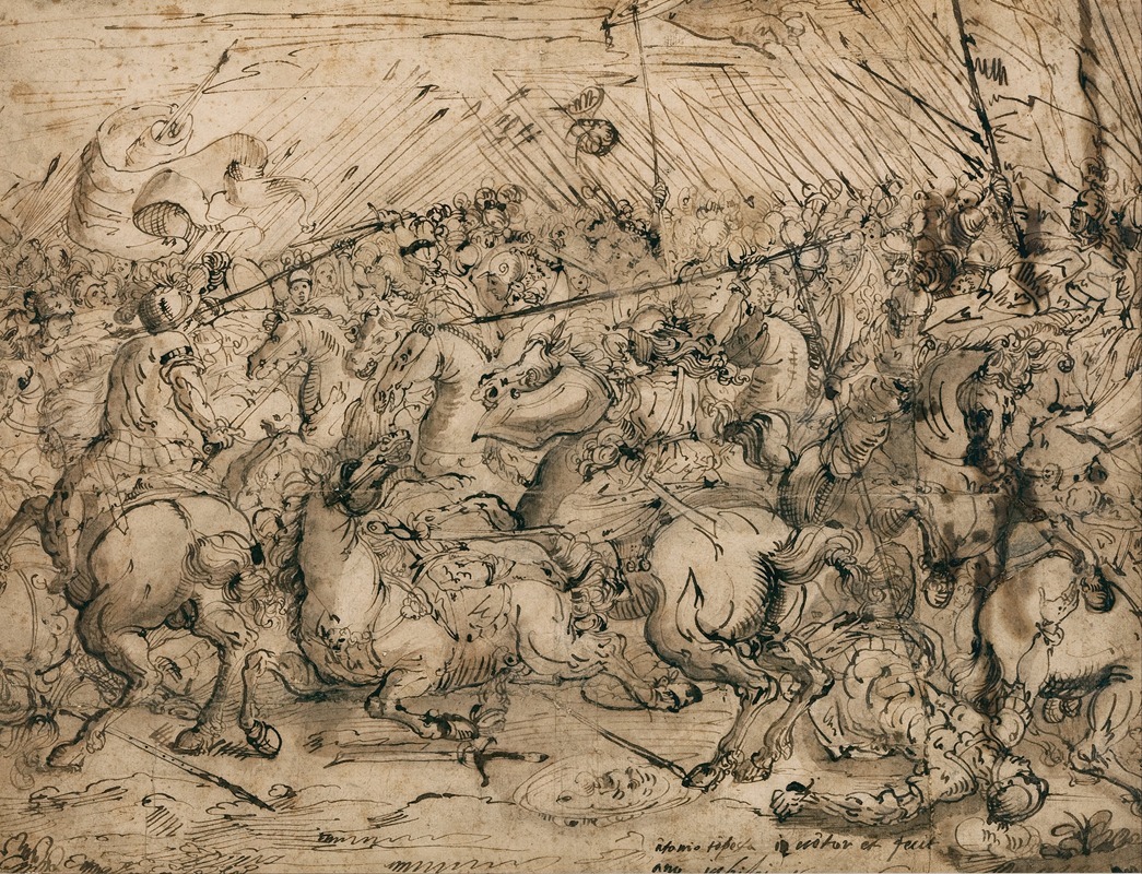 Battle scene by Antonio Tempesta, 1605 — digital art print download