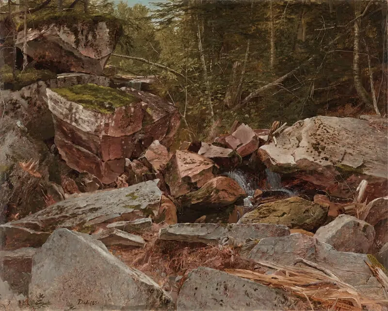 Этюд, Норт Конвей, Нью-Гэмпшир by Дэвид Джонсон, 1851 — digital art print download
