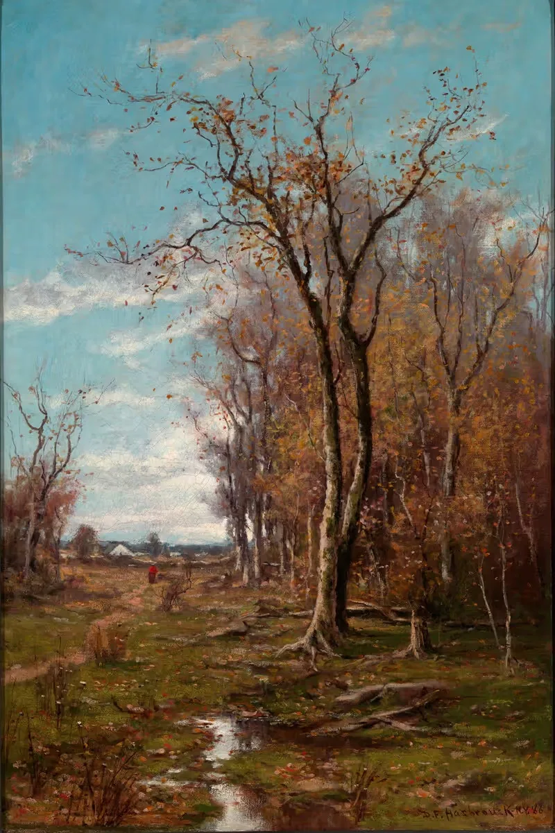 Осенний пейзаж by Дю Буа Фенелон Хасбрук, 1886 — digital art print download