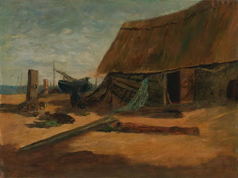 Рыбацкие хижины by Эдвард Митчелл Баннистер — digital art print download
