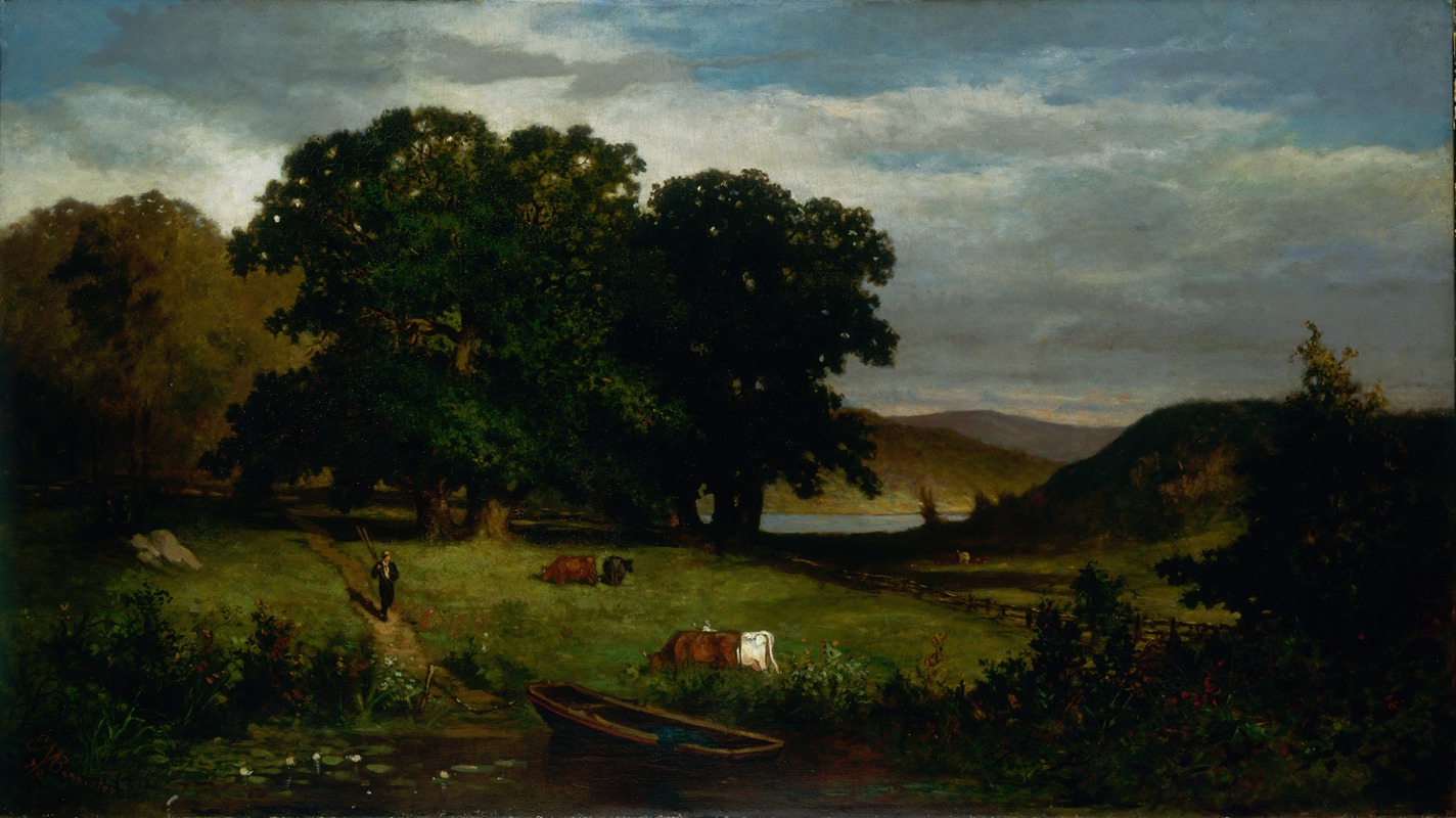 Дубы by Эдвард Митчелл Баннистер, 1876 — digital art print download