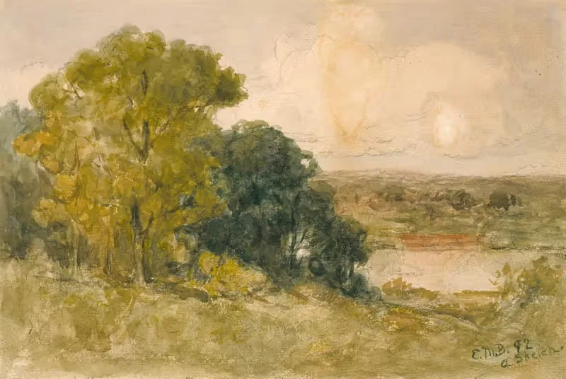 On the Seekonk by Edward Mitchell Bannister, 1892 — digital art print download