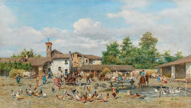 Hustle and Bustle Outside the Village — Enrico Bartezago