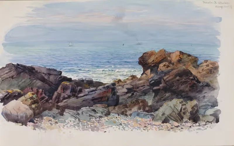Невин, Северный Уэльс by Джордж Элберт Берр, 1899 — digital art print download
