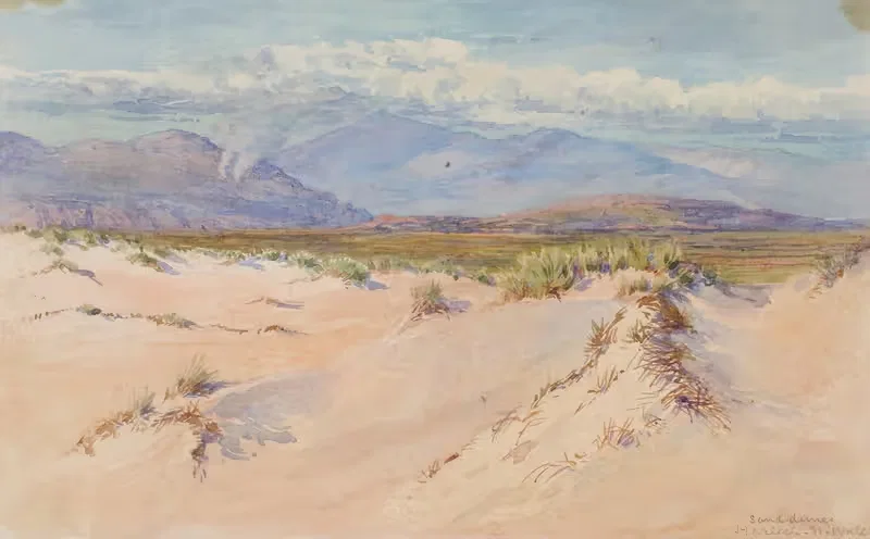 Песчаные дюны, Харлек, Северный Уэльс by Джордж Элберт Берр, 1899 — digital art print download