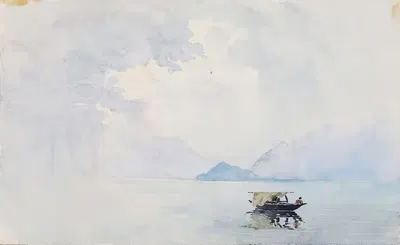 Дождь, Белладжио by Джордж Элберт Берр, 1898 — digital art print download