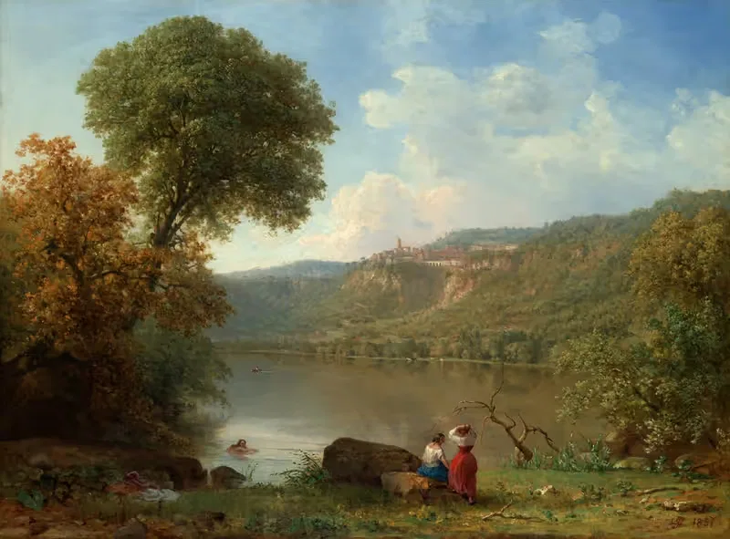 Lake Nemi by George Inness, 1857 — digital art print download