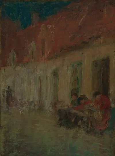 Кружевницы, Брюгге by Гарриет Блэкстоун, 1912 — digital art print download