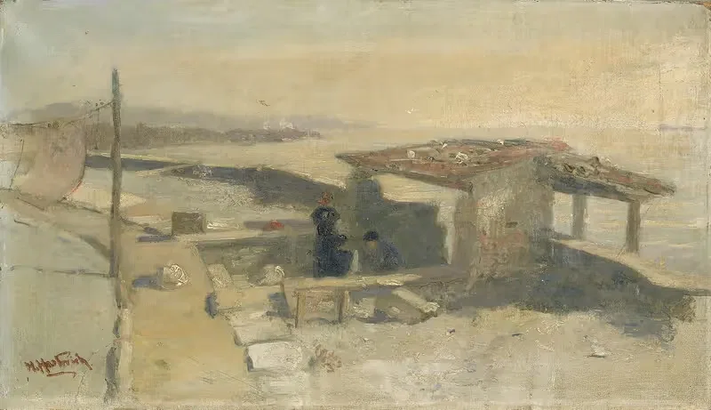 Эскиз для Ломбардской отбеливательной фабрики by Герман Хартвих, 1892 — digital art print download