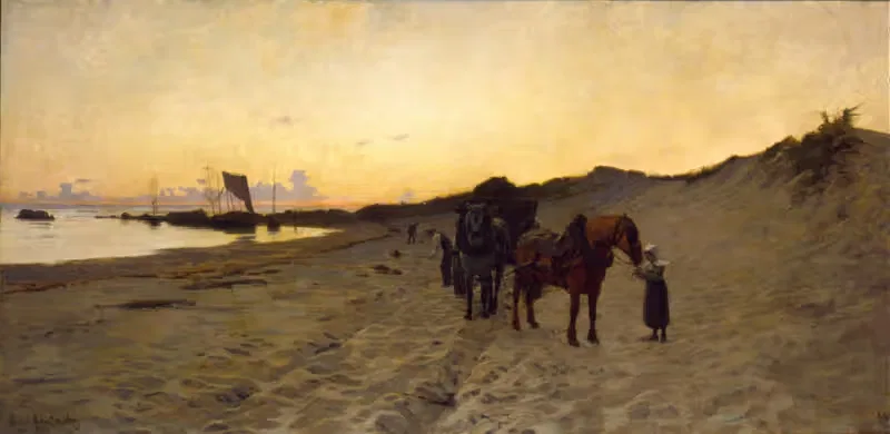 Собиратели водорослей by Говард Рассел Батлер, 1886 — digital art print download