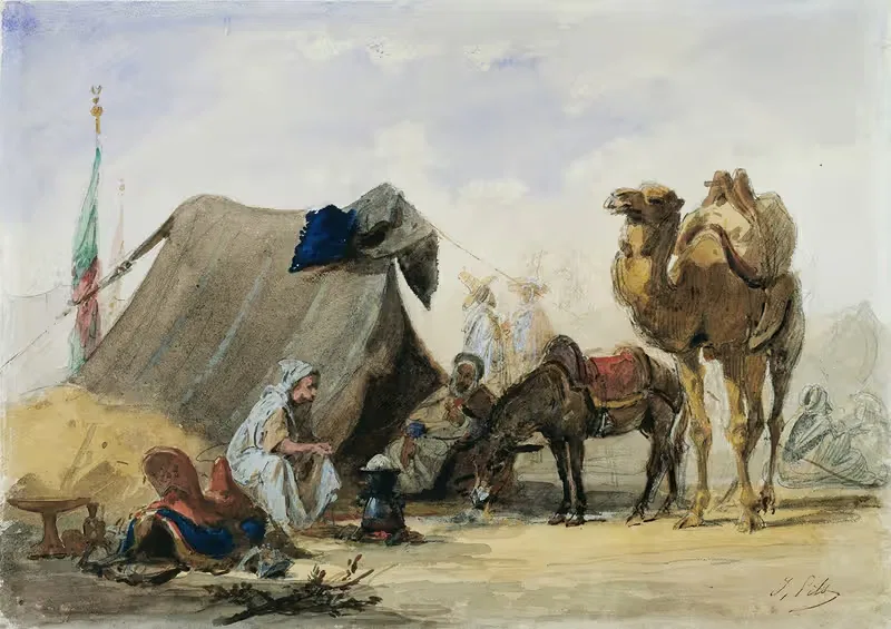 An Arab Encampment by Isidore Pils, 1861 — digital art print download