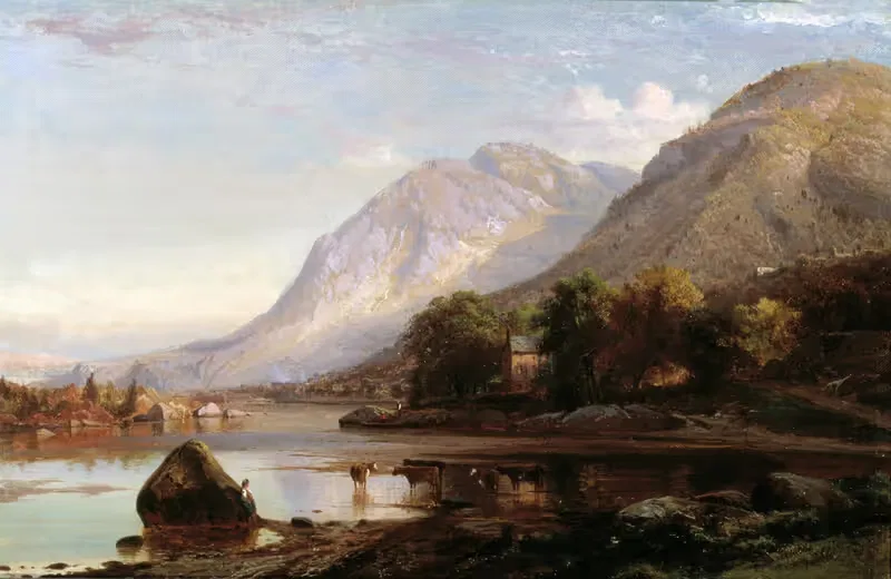 Река Гудзон в Колд-Спринг by Иоганн Германн Карменке, 1861 — digital art print download