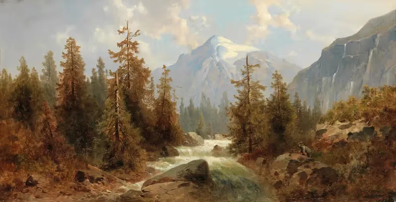 Scene of the Engadine — Josef Thoma