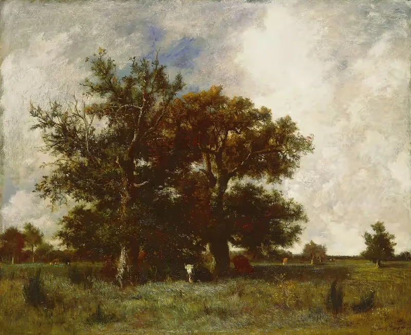 Дубы Фонтенбло by Жюль Дюпре, c. 1840 — digital art print download