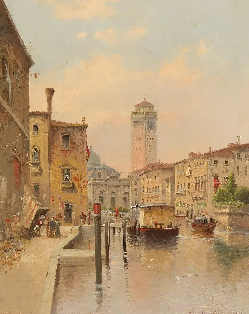 Гранд-канал, Венеция by Карл Кауфман, 1896 — digital art print download