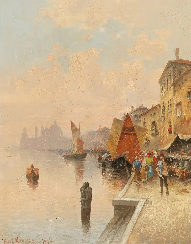Джудекка, Венеция by Карл Кауфман, 1896 — digital art print download
