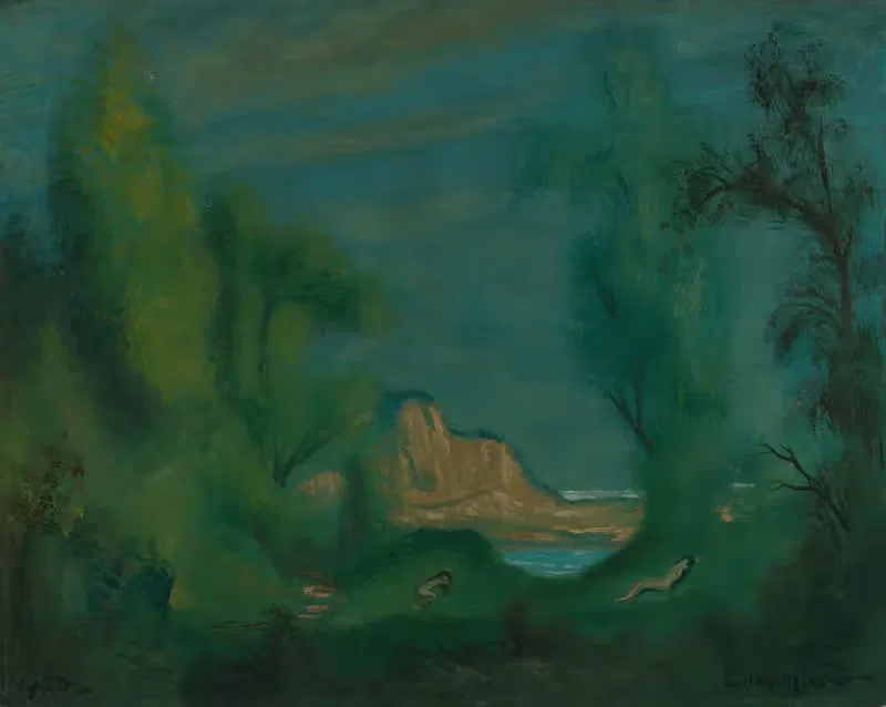 Спящие нимфы by Луи Мишель Эйльшемиус, 1920 — digital art print download