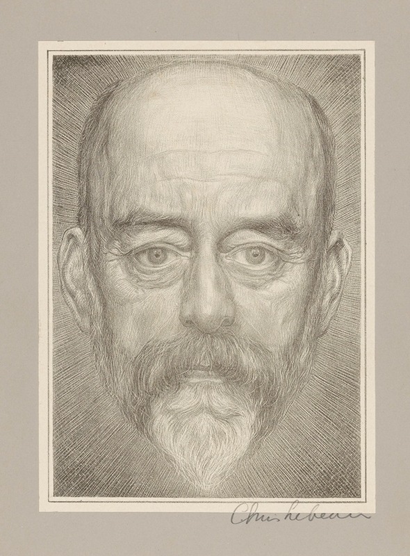 Portret van H.P. Berlage by Крис Лебо, 1912 — digital art print download