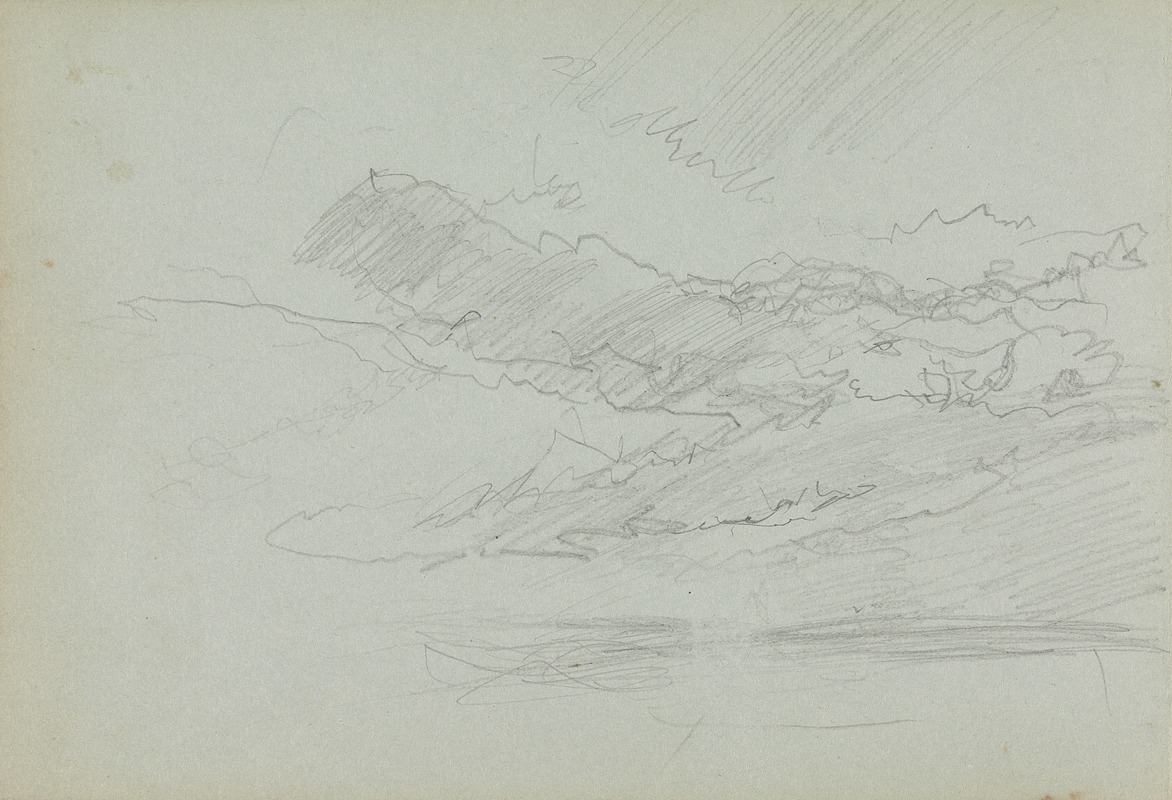 Landscape Study by Кларксон Стэнфилд, 1863 — digital art print download
