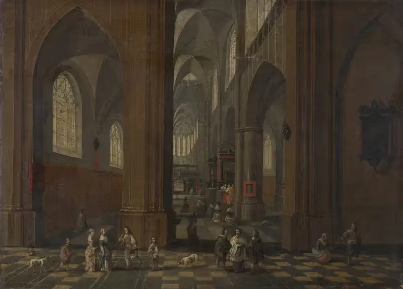 Church Interior by Pieter Neeffs the Elder — digital art print download