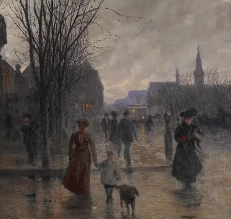 Rainy Evening on Hennepin Avenue — Robert Koehler