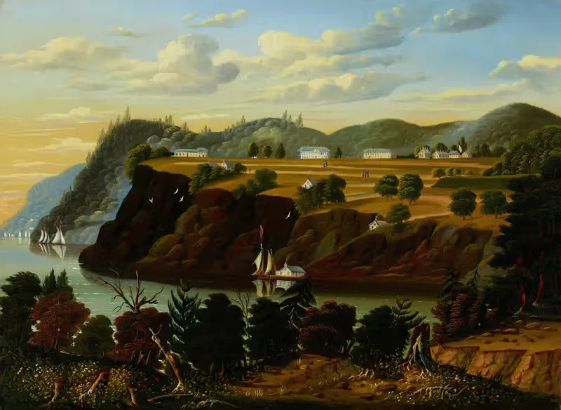 Вид на Уэст-Пойнт by Томас Чемберс, c. 1850 — digital art print download