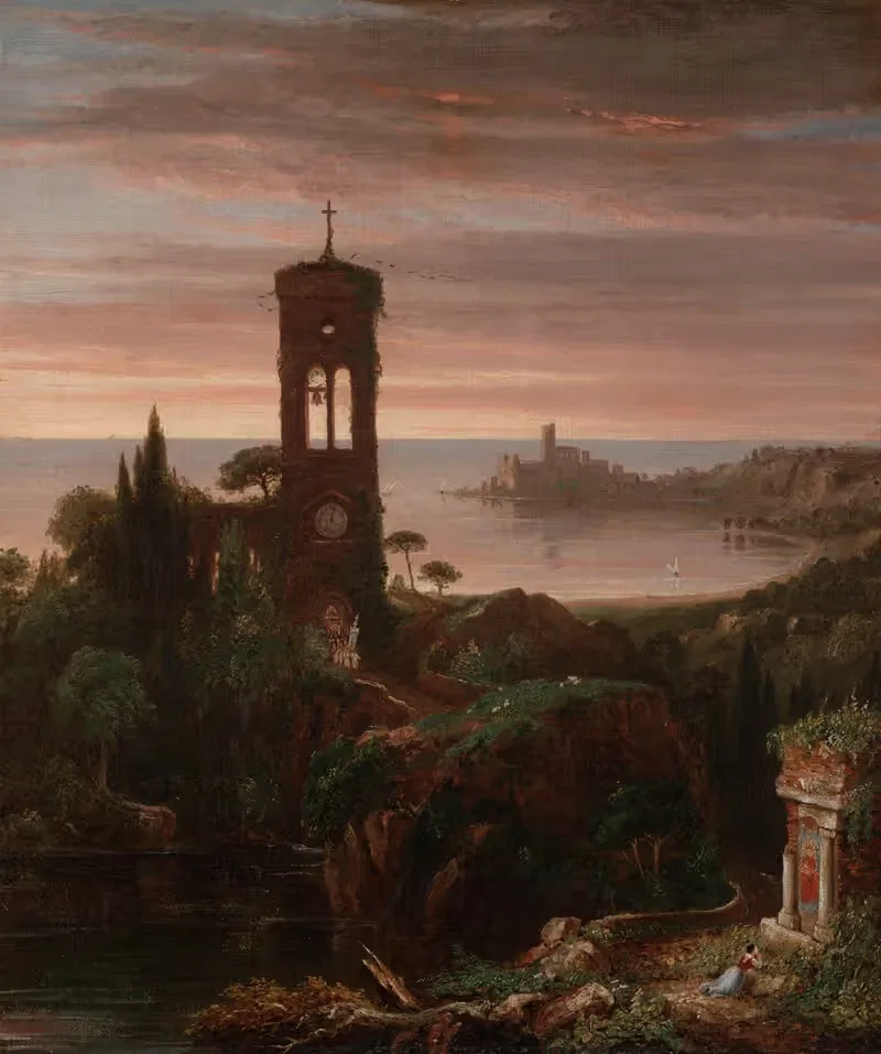 The Vesper Hymn by Thomas Cole — digital art print download