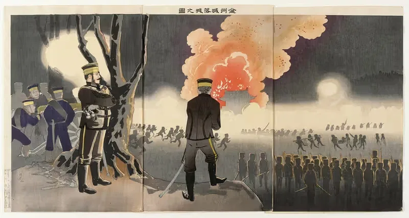 The Fall of Chinchow Fort — Kobayashi Kiyochika