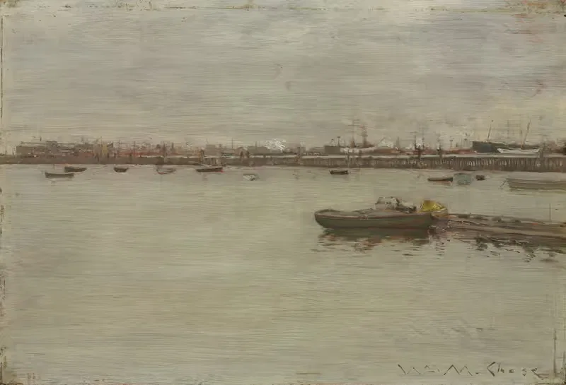 Серый день на заливе by Уильям Мерритт Чейз, c. 1886 — digital art print download