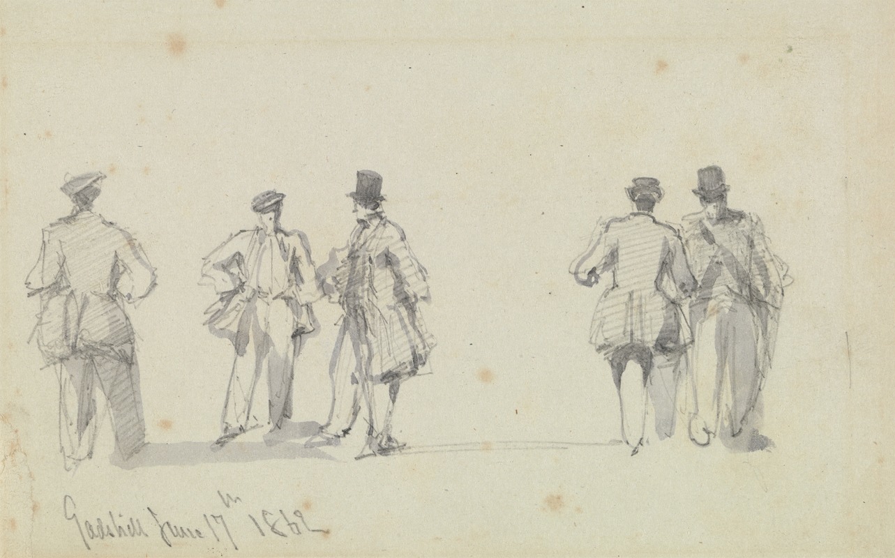 Group of Figures, Gadshill — Дэвид Робертс