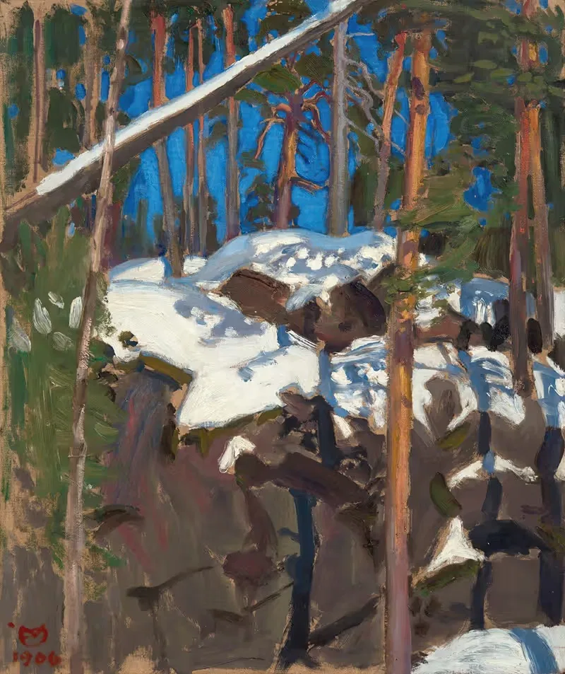 Весеннее солнце в Конгинкагасе by Аксели Галлен-Каллела, 1906 — digital art print download