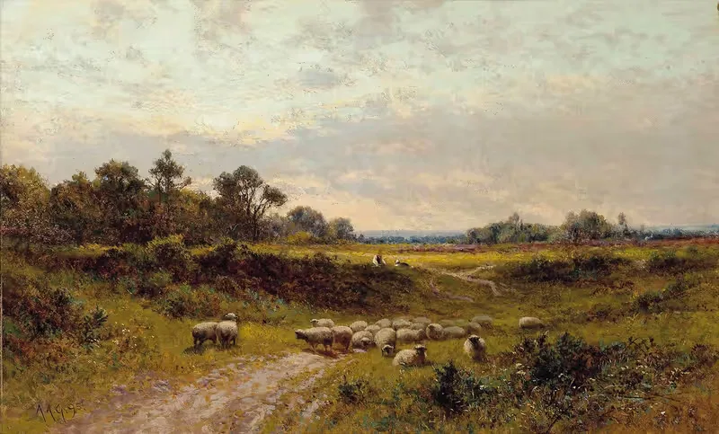 На Уилмингтон Коммон, Кент by Альфред Август Гленденинг, 1895 — digital art print download