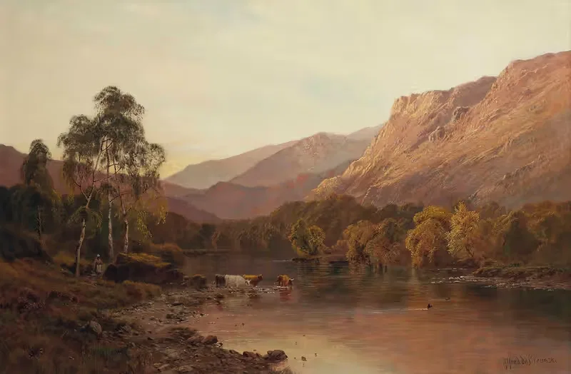 The Valley Of Borrowdale — Alfred de Bréanski