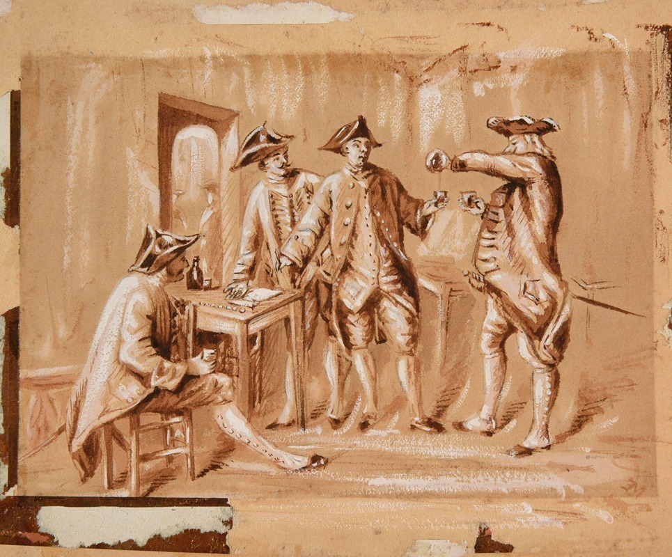 Les Raccoleurs by Эрнест Мейссонье — digital art print download