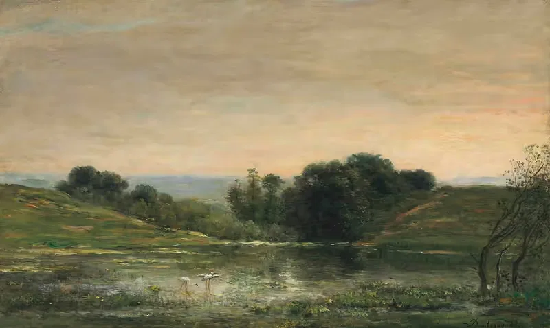 Этан де Жилье, Дофине; Уединение by Шарль Франсуа Дюбини, 1876 — digital art print download
