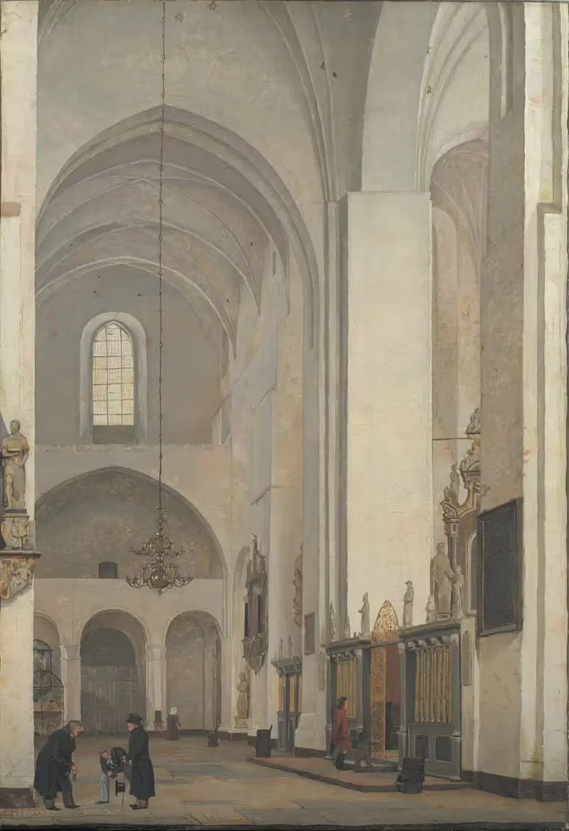 The Transept Of Århus Cathedral — Christen Købke